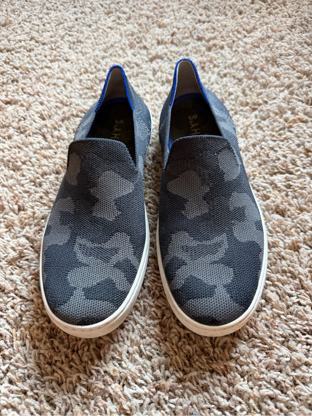 Rothy's Women's Slip-On Knit Flats - Charcoal Camouflage